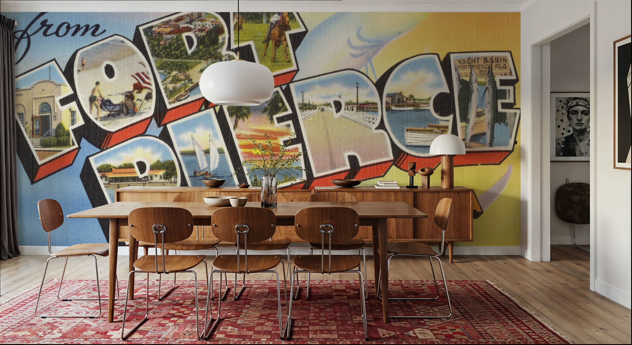 Greetings From Fort Pierce Mural Wallpaper
