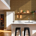Autumn Dots Khaki Mural Wallpaper - room preview 05