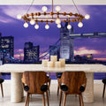 Purple Tower Bridge Twilight Mural Wallpaper - room preview 05