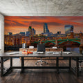 Golden Hour Bridge II Mural Wallpaper - room preview 05
