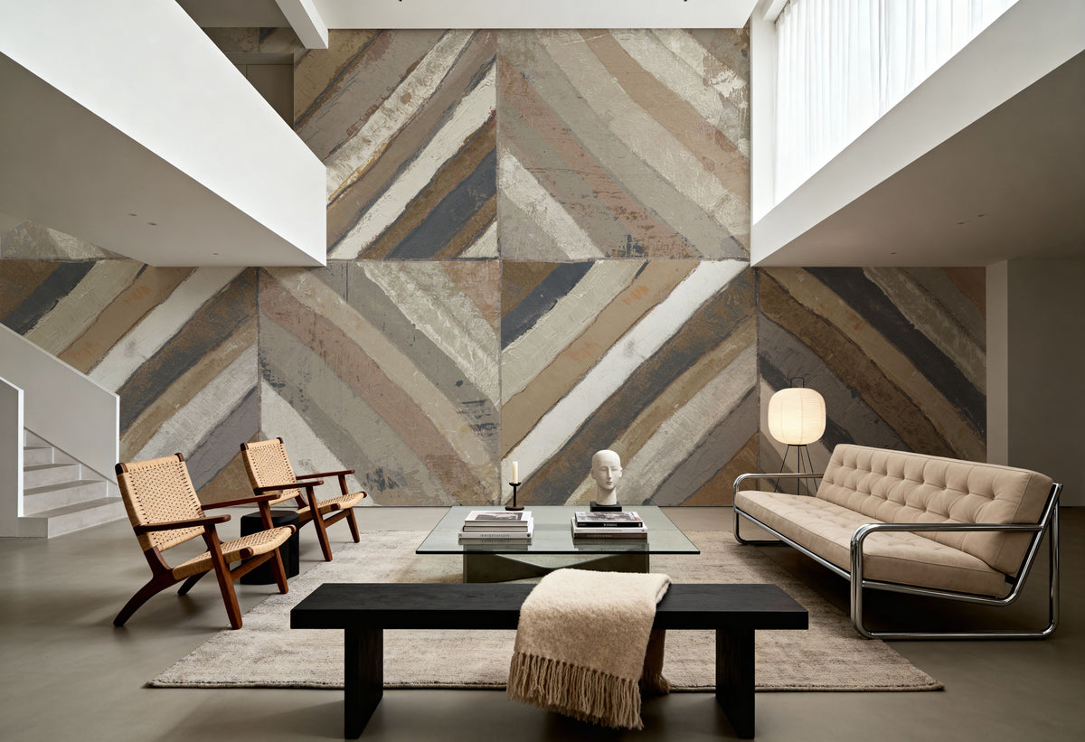 The Center II Abstract Dark Mural Wallpaper - room preview 05