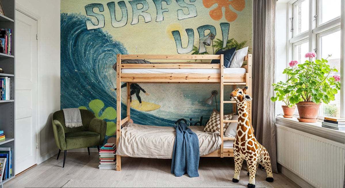 Surf Is Up Mural Wallpaper - room preview 05