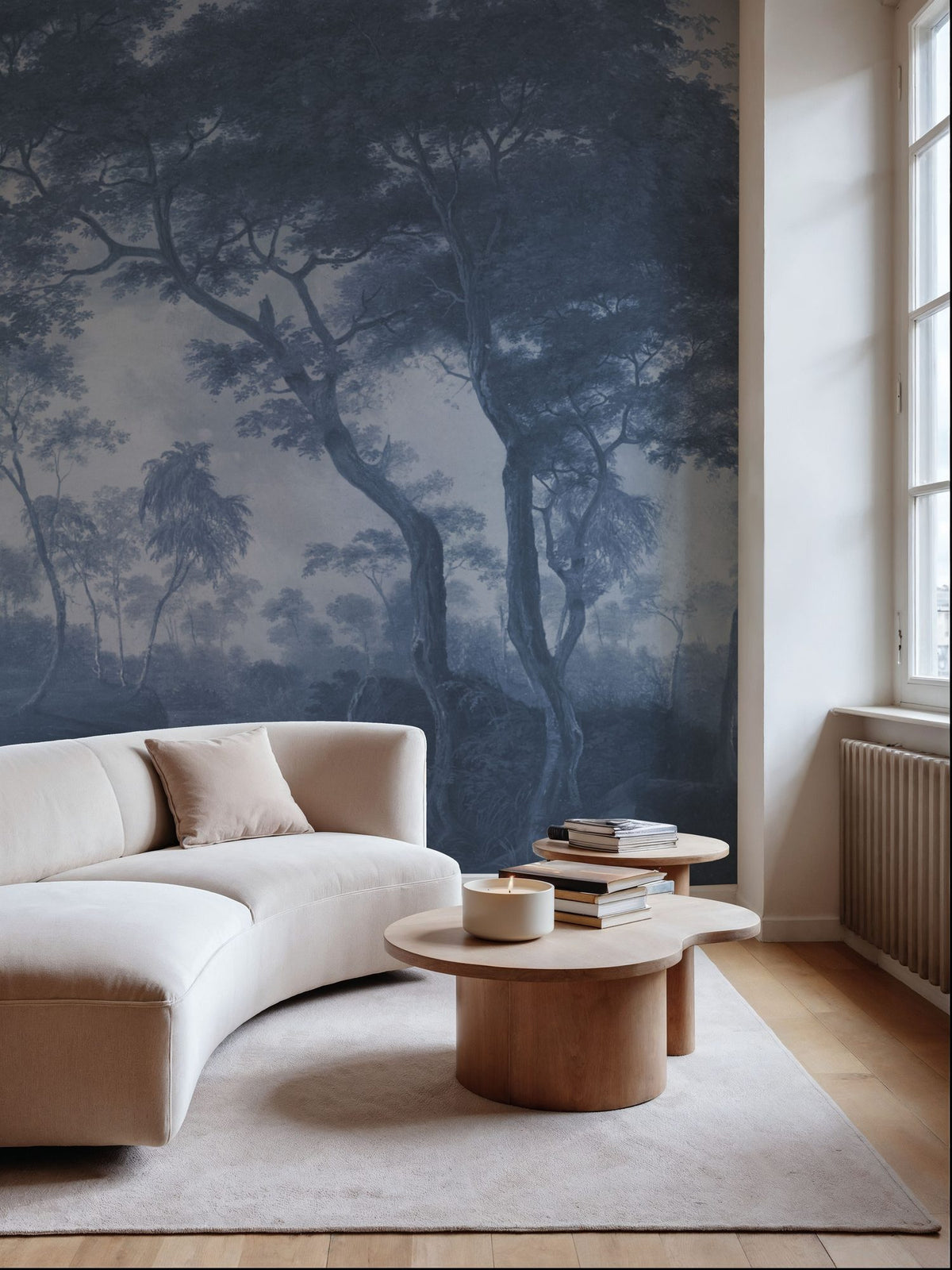 Woodland Brook, Blues Mural Wallpaper - room preview 05