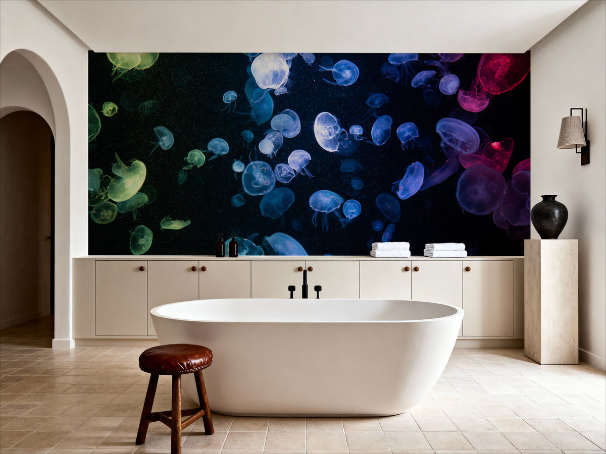 Jellyfish Disco Mural Wallpaper - room preview 05