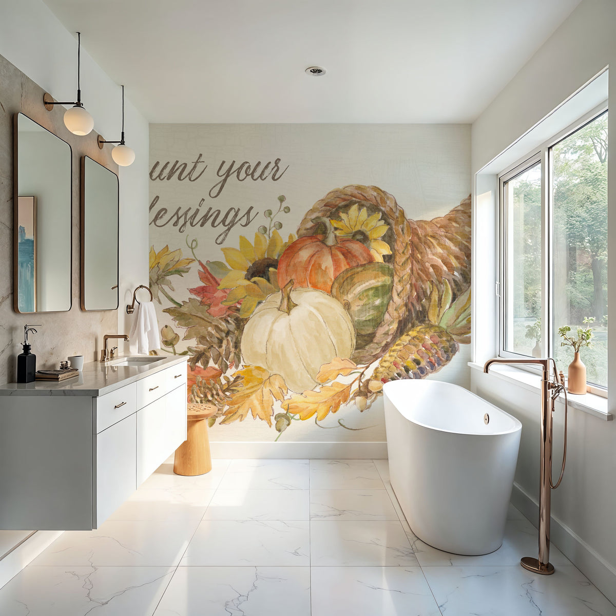 Happy Harvest II Mural Wallpaper - room preview 05