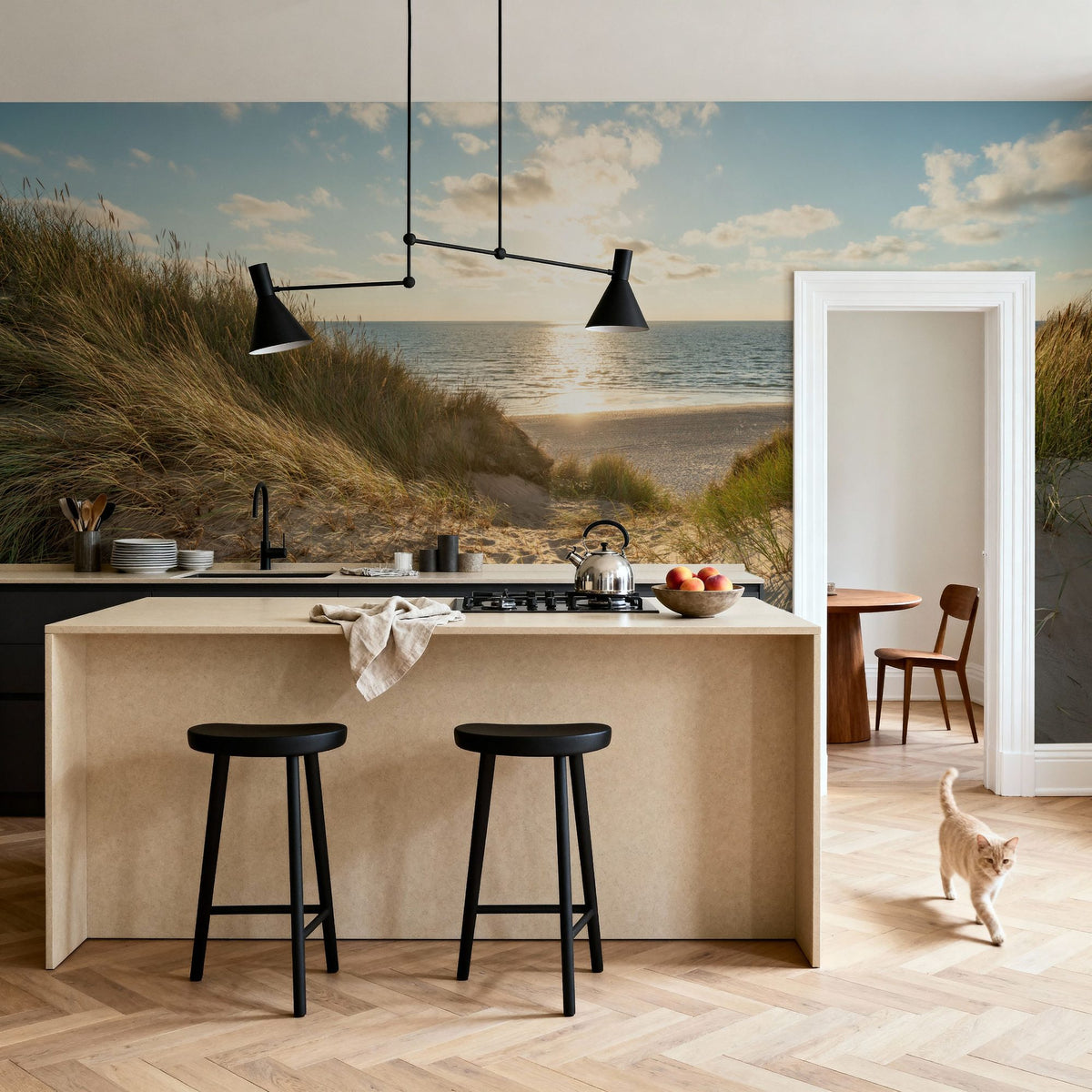 Coastal Escape Mural Wallpaper - room preview 05