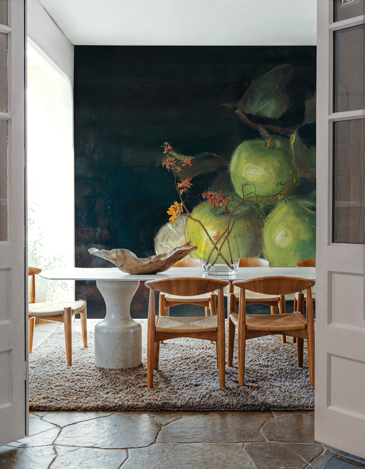 Green Apples II Mural Wallpaper - room preview 05