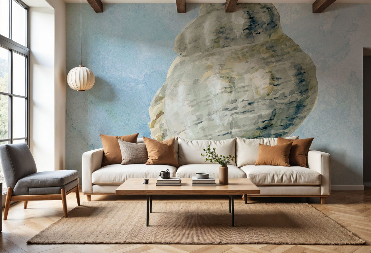 Coastal Bliss IV Mural Wallpaper - Neutral Tone - room preview 05