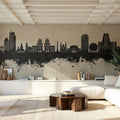 Minsk Belarus Skyline Concrete Mural Wallpaper - room preview 05