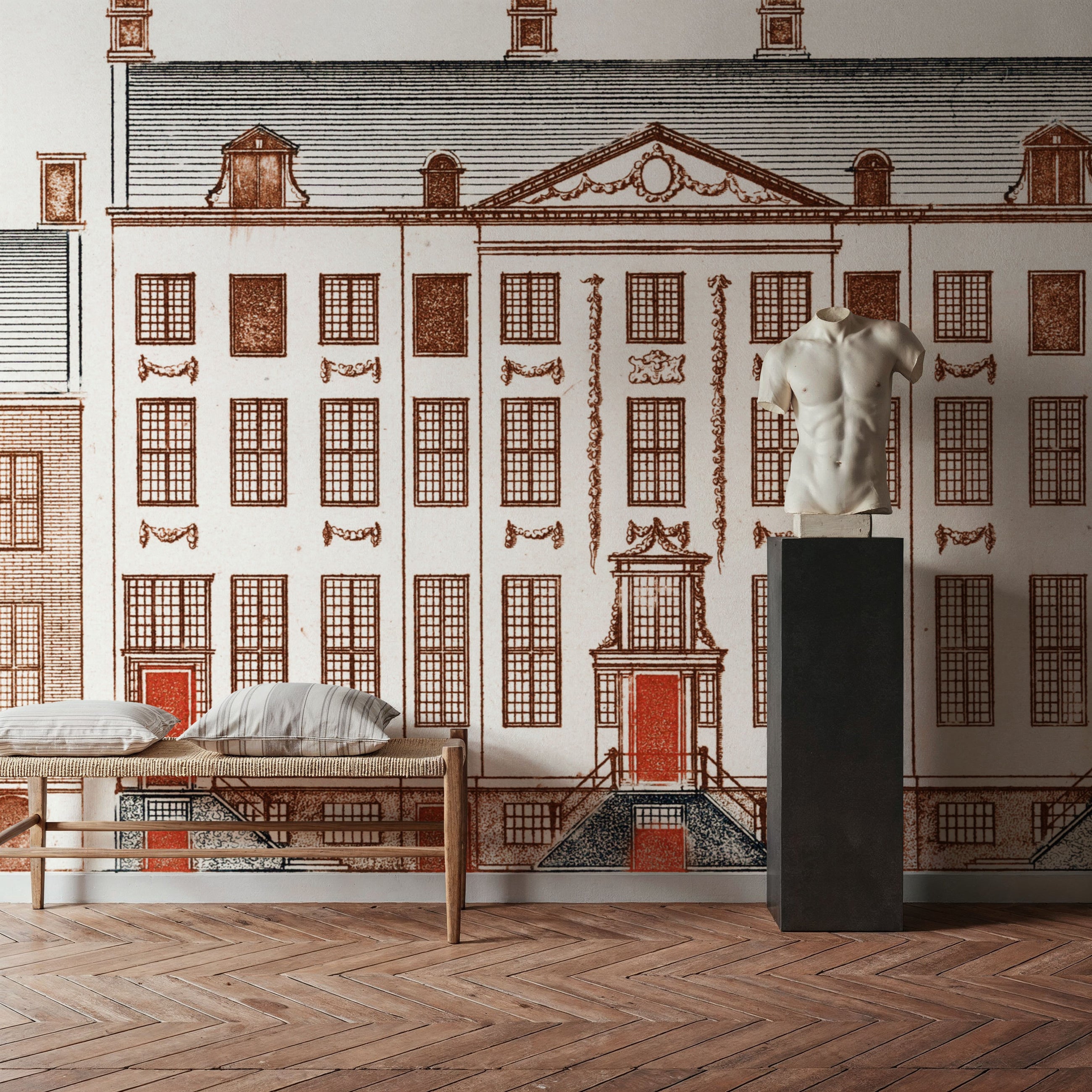 Amsterdam Canal Houses III Mural Wallpaper