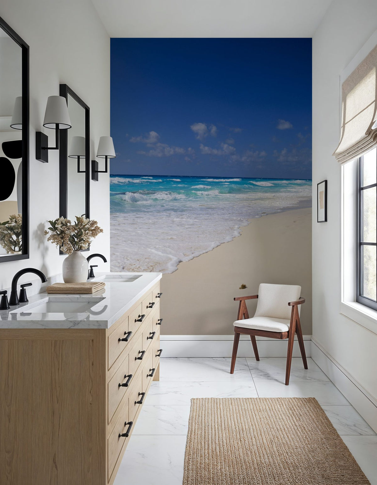 Tranquil Turquoise Shores Mural Wallpaper - room preview 05