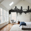 Sunderland England Skyline Black & White Mural Wallpaper - room preview 05