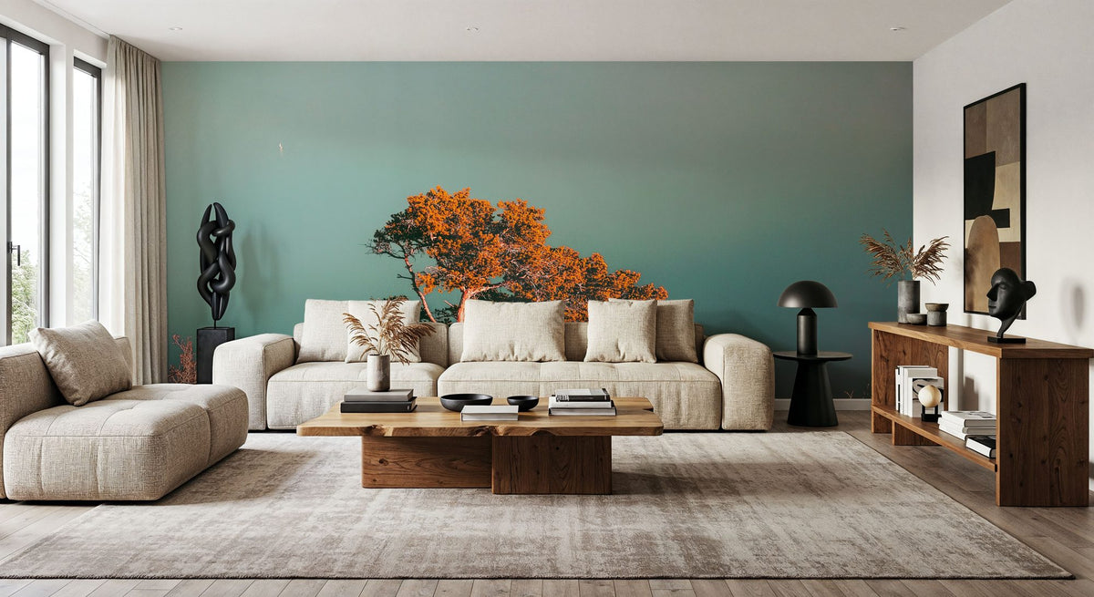 Red Pine Tree Mural Wallpaper - room preview 05