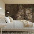 Retro Sunny Palms Mural Wallpaper - Warm Tone - room preview 05