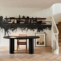 Porto Portugal Skyline Black & White Mural Wallpaper - room preview 05