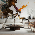 Mountainbike Action Mural Wallpaper - room preview 05