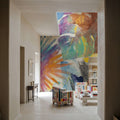 Palm Abstract Mural Wallpaper - room preview 05