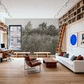 Meadow Whisper, Olive Mural Wallpaper - room preview 05