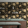 Vintage Peonies Pattern Mural Wallpaper - room preview 05