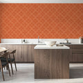 Harvest Slice Orange Mural Wallpaper - room preview 05