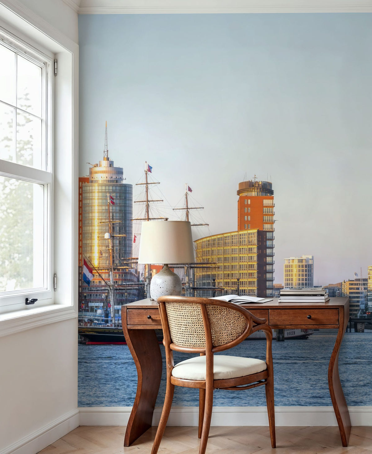 Harbor Sunset Mural Wallpaper - room preview 05