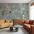 Birds in the Fog Green Mural Wallpaper - room preview 05