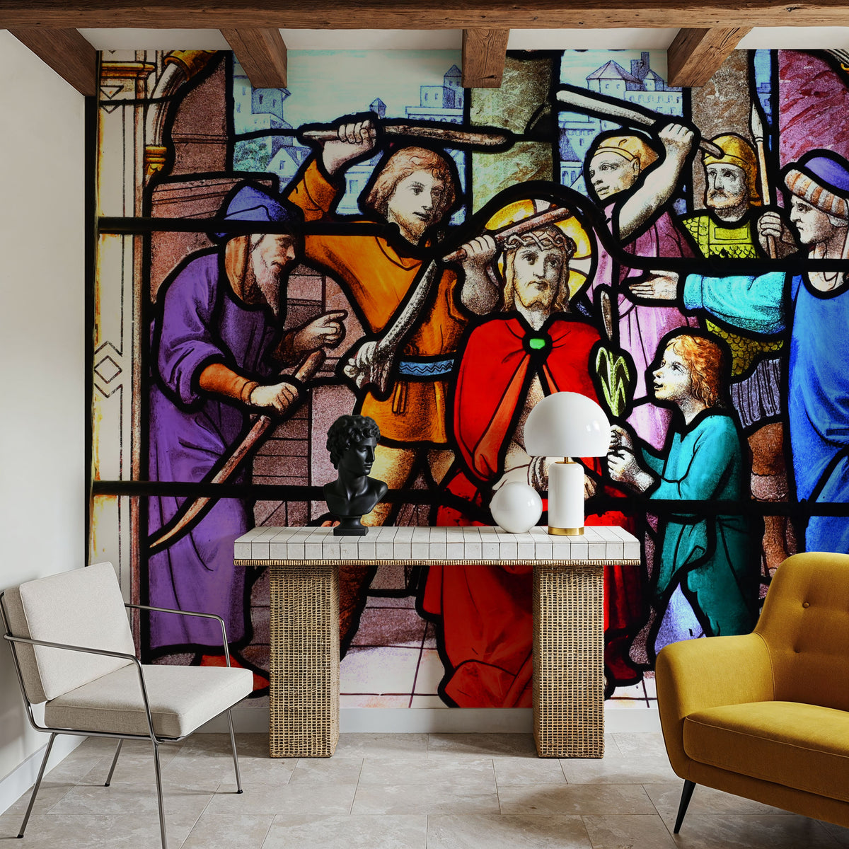 Vitrail Debate Mural Wallpaper - room preview 05