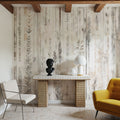 Botanical Wall Beige Mural Wallpaper - room preview 05