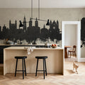 Maastricht the Netherlands Skyline Concrete Mural Wallpaper - room preview 05