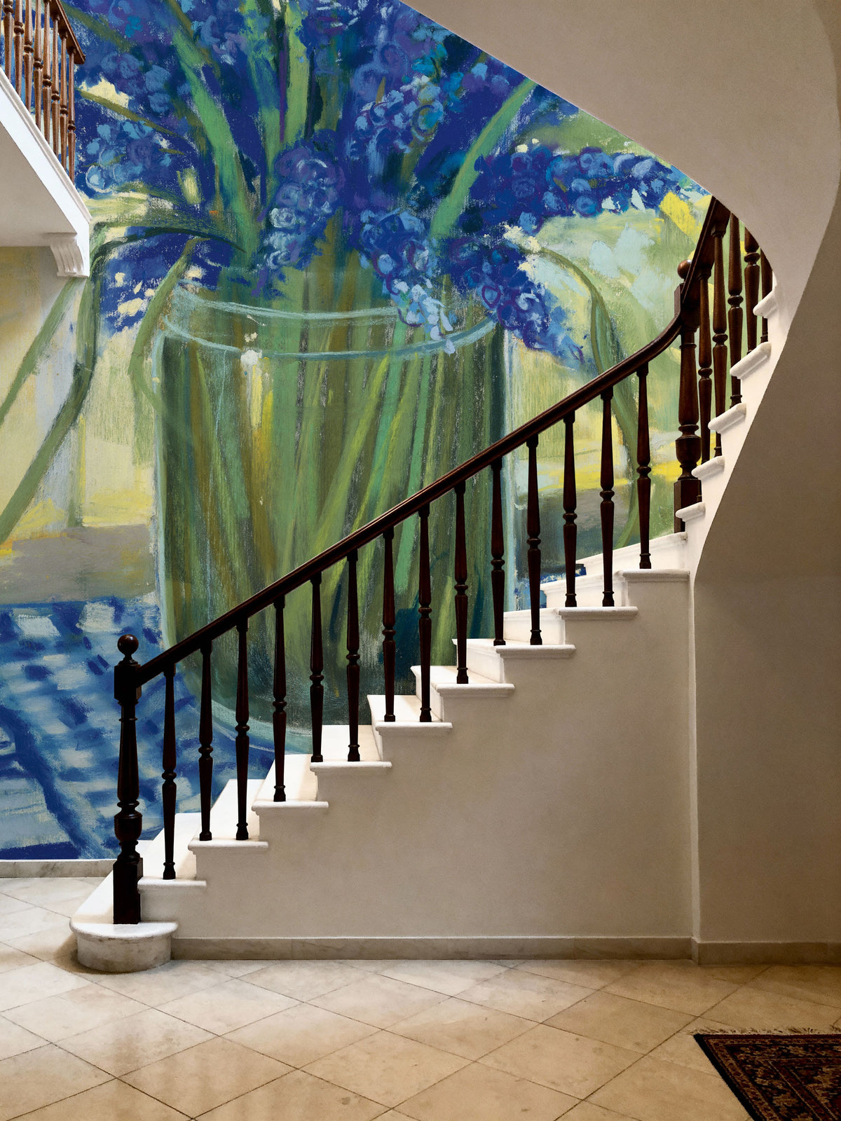 Windowsill Floral I Mural Wallpaper - room preview 05