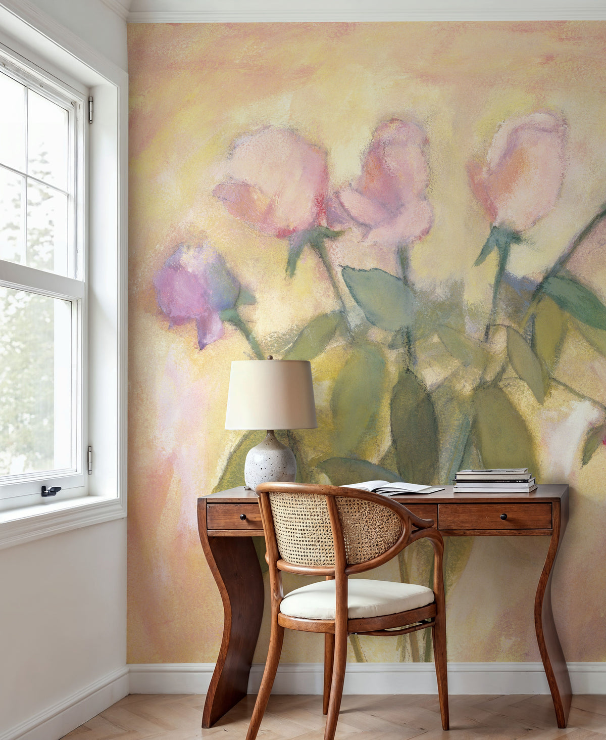 Rose Buds Mural Wallpaper - room preview 05