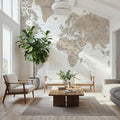 World Map - Abey Mural Wallpaper - room preview 05