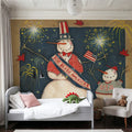 Seasonal Snowman VII Mural Wallpaper - room preview 05
