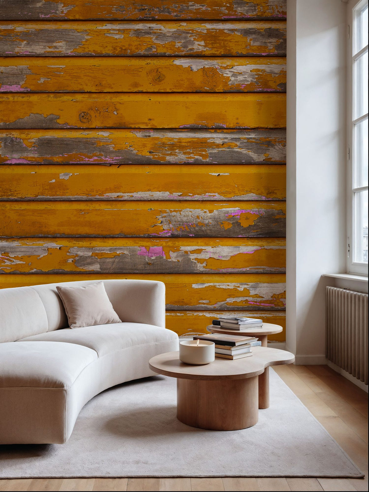 Sunworn Timber Mural Wallpaper - room preview 05