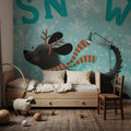 Festive Paws II Mural Wallpaper - room preview 05