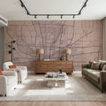 Map of Columbus Ohio and Vicinity Mural Wallpaper - room preview 05