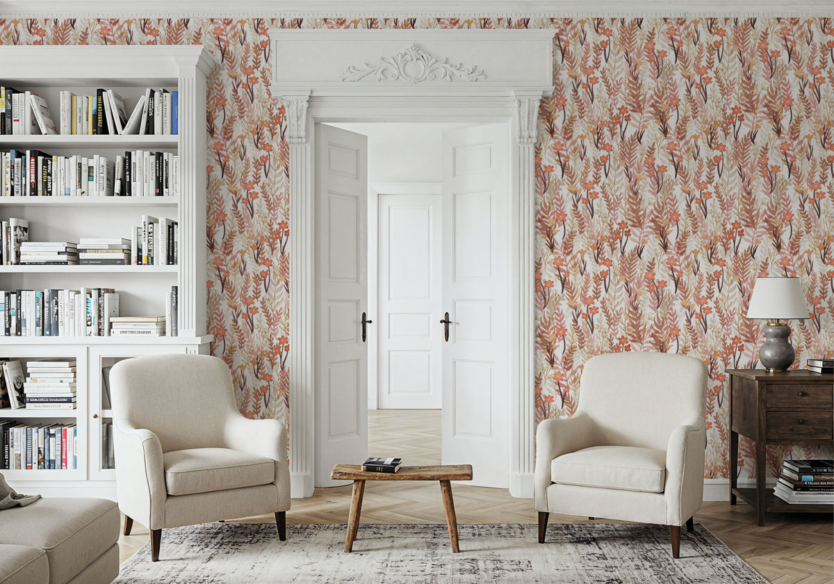 Fall Blooms Mural Wallpaper - room preview 05