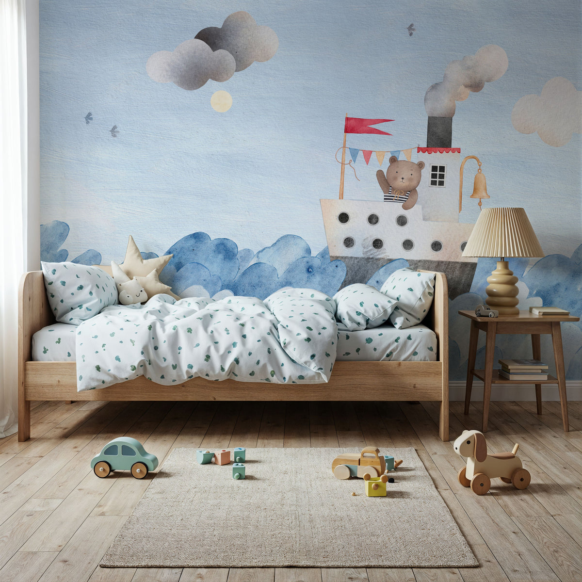Skipper Bear Mural Wallpaper - room preview 05