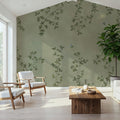 Oak Hollow, Jade Mural Wallpaper - room preview 05