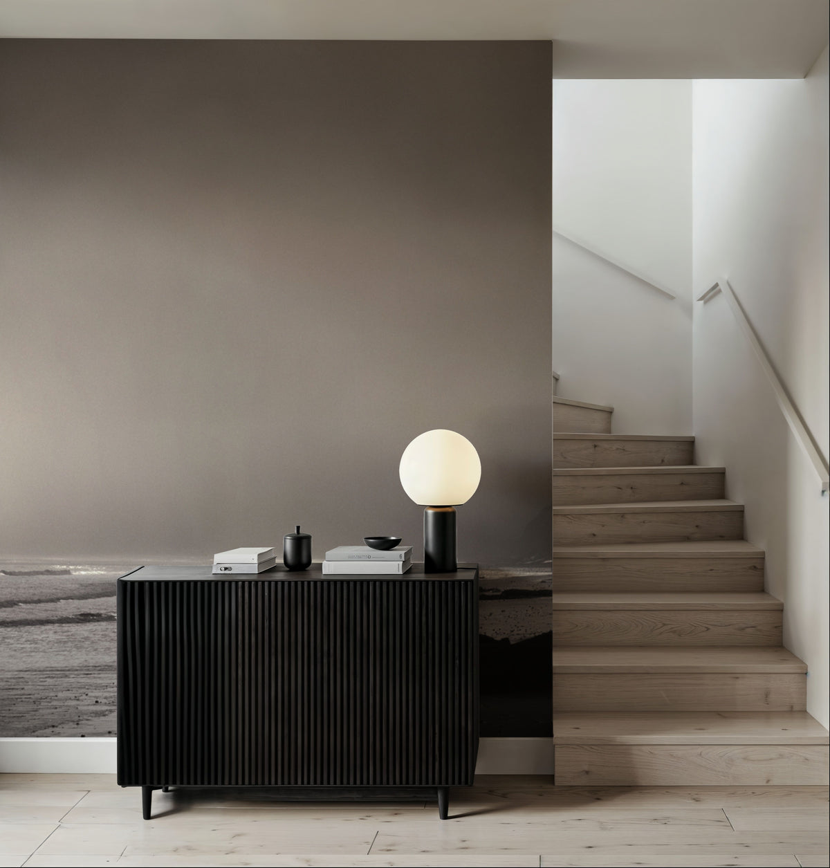Misty Surfer's Cove Mural Wallpaper - room preview 05