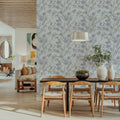 Trailing Tree of Life, Blue Mural Wallpaper - room preview 05