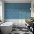 Coastal Signals Blue Mural Wallpaper - room preview 05