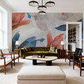 Layered Leaves Mural Wallpaper - room preview 05