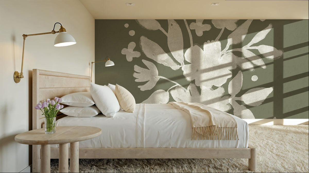 Full Bloom IX Mural Wallpaper - room preview 05