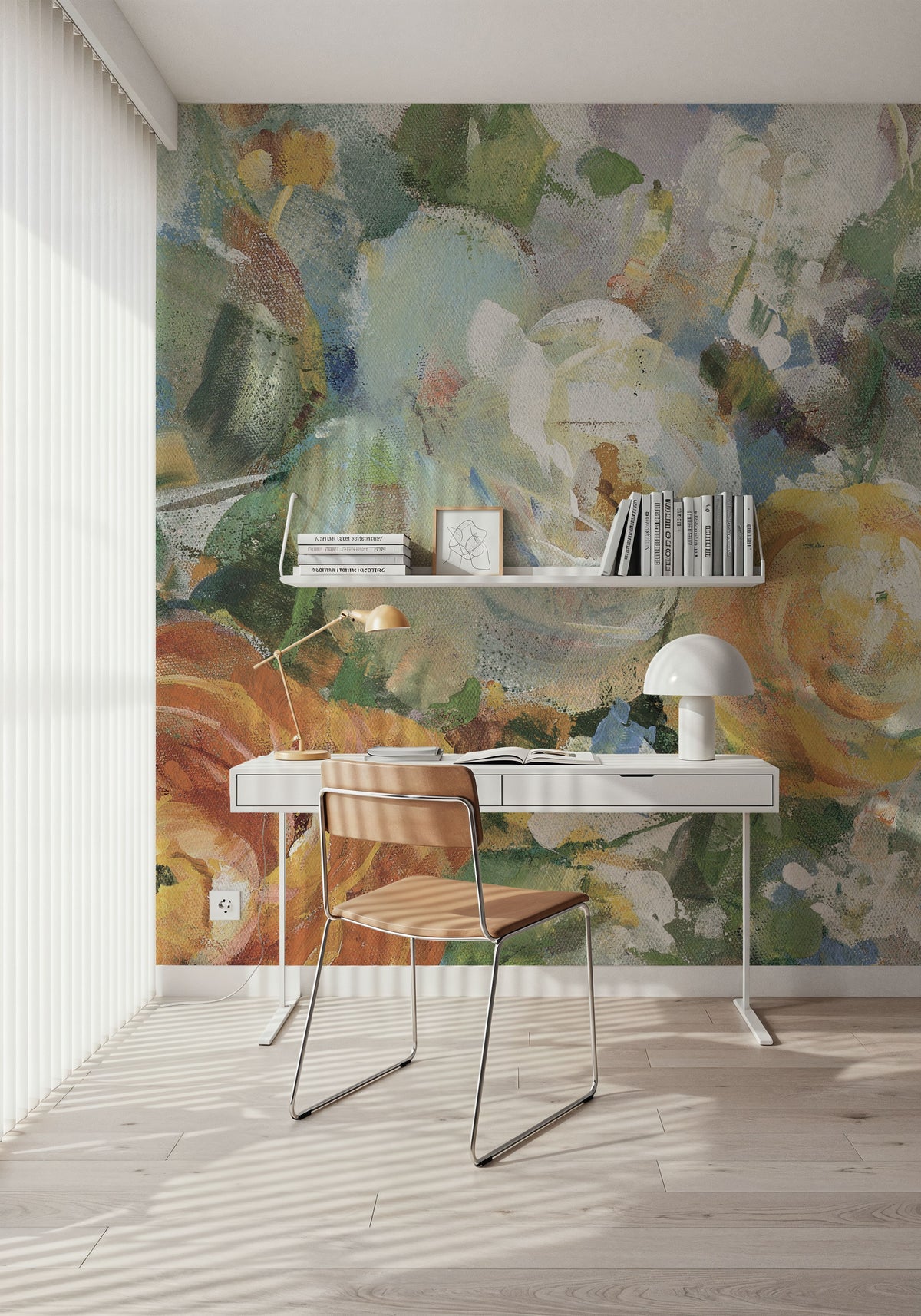 Blooming Splendor I Panel I Mural Wallpaper - room preview 05