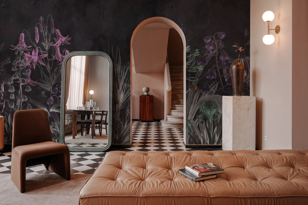 Field of Dreams Dark Bright Green Mural Wallpaper - room preview 05