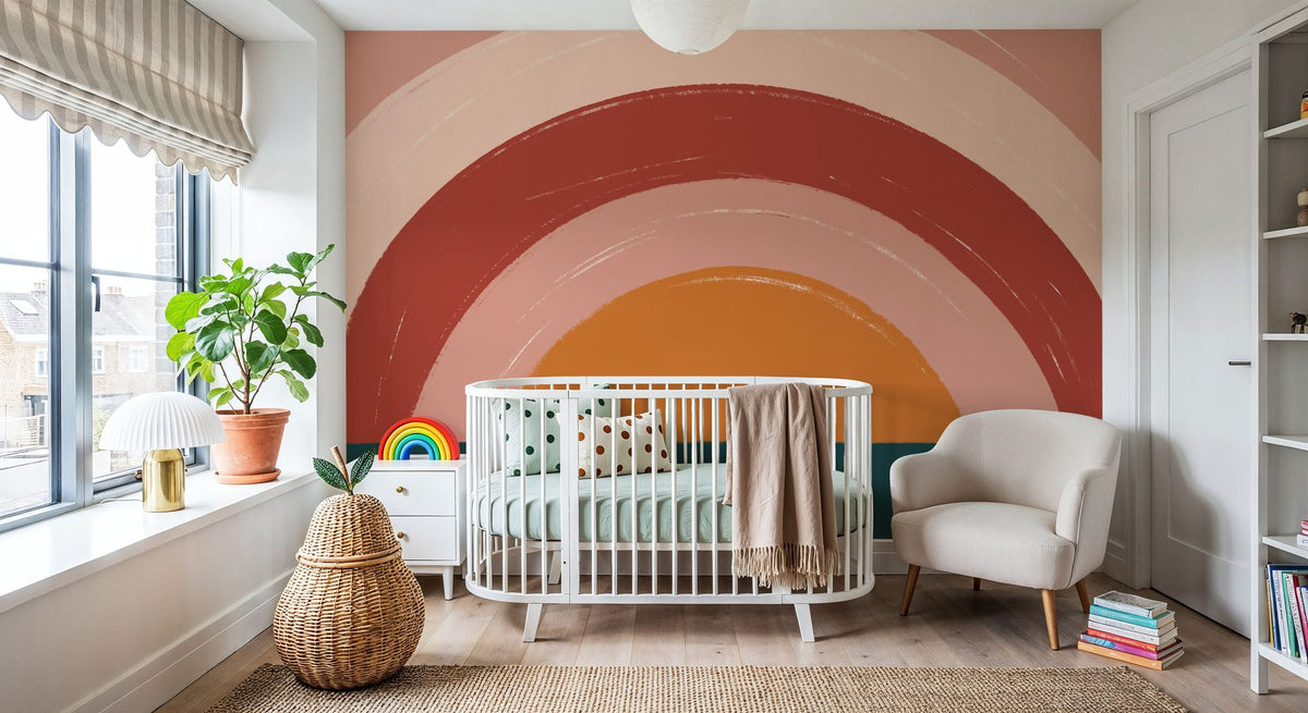 Ocean Rainbow Mural Wallpaper - room preview 05
