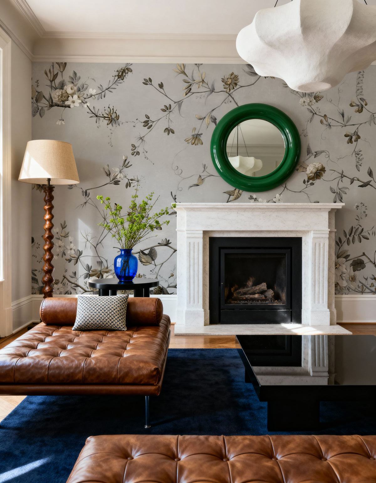 Floral Heaven, Ecru Mural Wallpaper - room preview 05