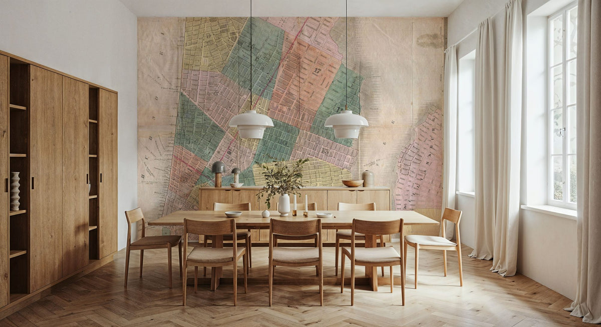Dwellpaper Burr's New York City Map 1835 Mural Wallpaper image 5