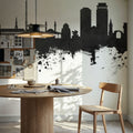 Damascus Syria Skyline Black & White Mural Wallpaper - room preview 05